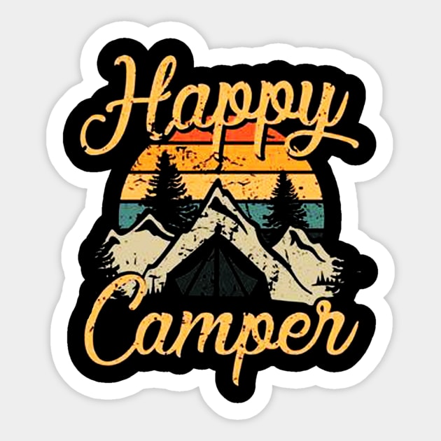 Happy Camper Sticker by aslamartbokrit